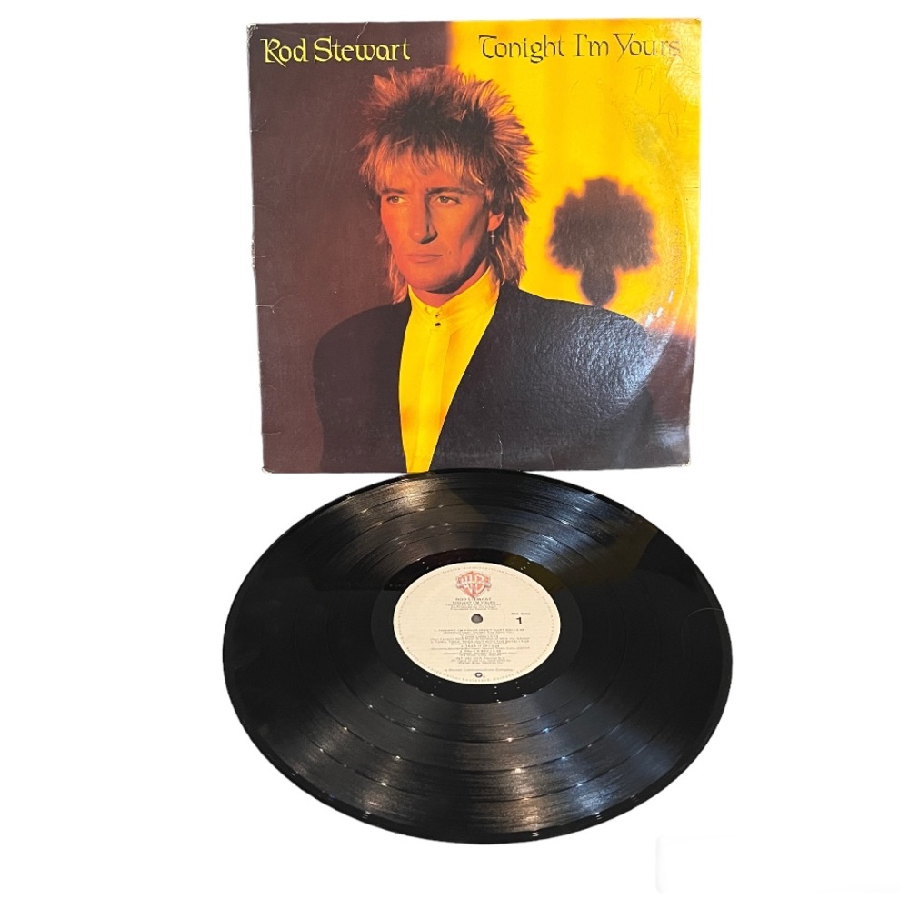 Vintage Vinyl LP Rod Stewart Tonight I'm Yours 1981 Warner Bros. LP-BSK-3602